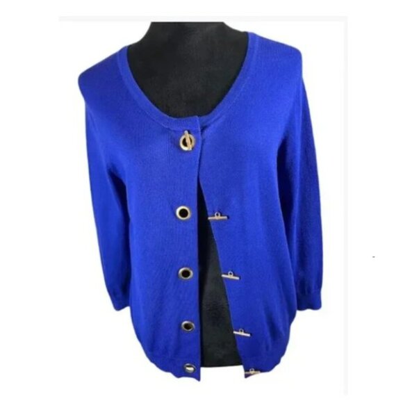 Connected Apparel Blue Floral Print Sleeveless Sheath Casual Dress  Size 6  EUC - Picture 8 of 10